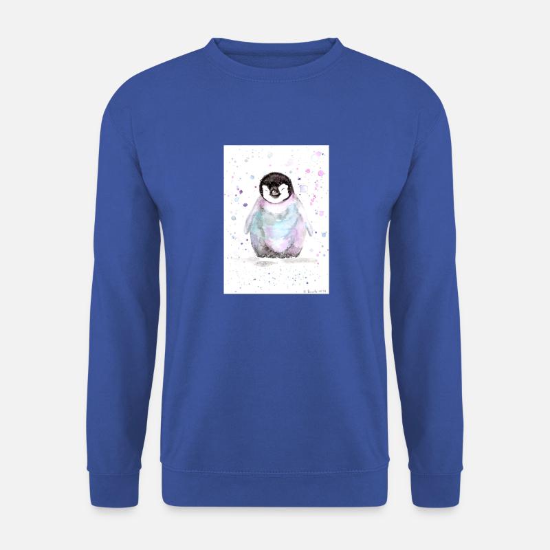 Kleiner bunter Pinguin - Unisex Pullover - Royalblau