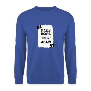 dog paw beagle gifts fun beagle for men gift idea - Unisex Pullover - Royalblau - Vorne - Alina (178cm) & Michal (187cm)