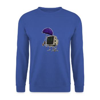 PC personnel - Sweat-shirt Unisexe - bleu royal - Devant - Alina (178cm) & Michal (187cm)