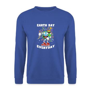 Fête quotidienne du Jour de la Terre - Sweat-shirt Unisexe - bleu royal - Devant - Alina (178cm) & Michal (187cm)