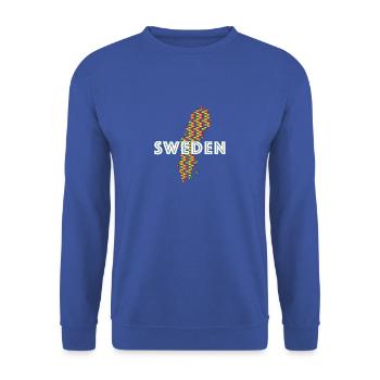 Fierté suédoise - Sweat-shirt Unisexe - bleu royal - Devant - Alina (178cm) & Michal (187cm)