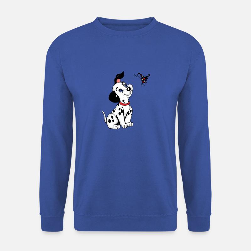 Ein niedlicher Dalmatiner und Schmetterling - Unisex Pullover - Royalblau