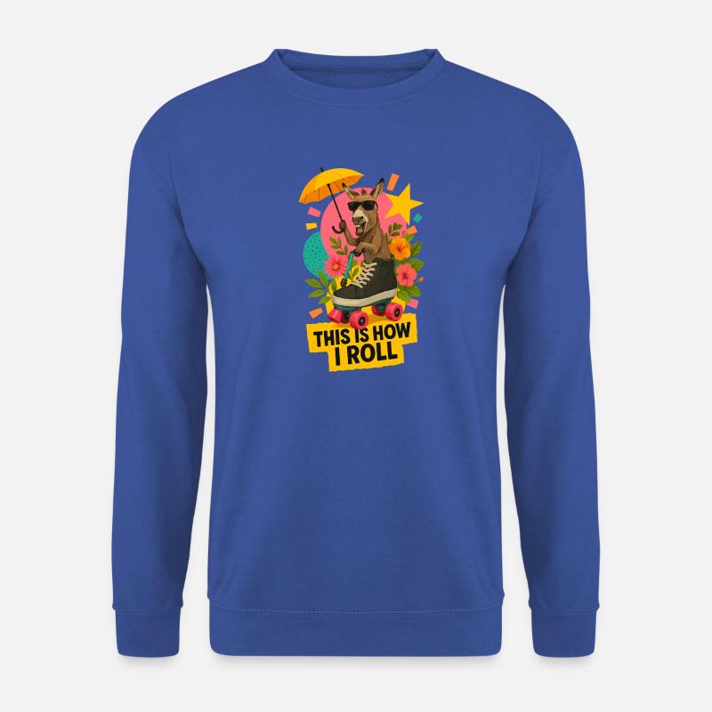 Roll-Esel mit Stil - Unisex Pullover - Royalblau
