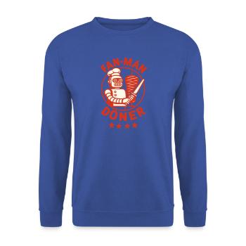 Robo Döner - Unisex Pullover - Royalblau - Vorne - Alina (178cm) & Michal (187cm)