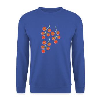 tomatenstrauch impressionismus - Unisex Pullover - Royalblau - Vorne - Alina (178cm) & Michal (187cm)