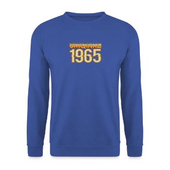 Originale Retro-Edition von 1965 - Unisex Pullover - Royalblau - Vorne - Alina (178cm) & Michal (187cm)