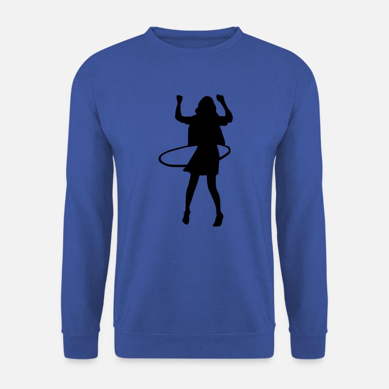 frau hula hoop reifen - Unisex Pullover - Royalblau