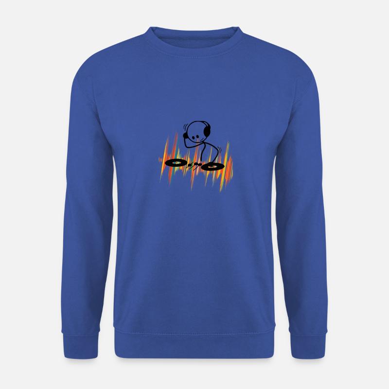 Strichmännchen DJ - Musicwaves - Unisex Pullover - Royalblau