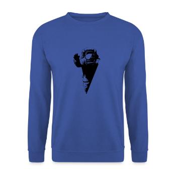 astronaut - Unisex Sweatshirt - royal blue - Front - Alina (178cm) & Michal (187cm)
