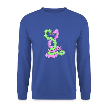 Sneks - Sweat-shirt Unisexe - bleu royal - Devant - Alina (178cm) & Michal (187cm)