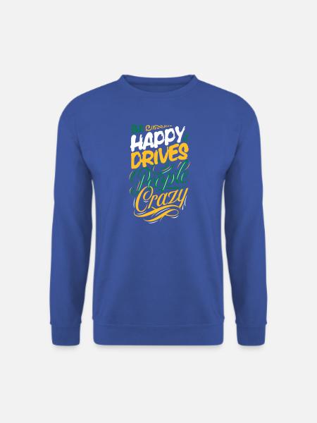 Happy T-Shirt ✅ - Unisex Sweatshirt - royal blue