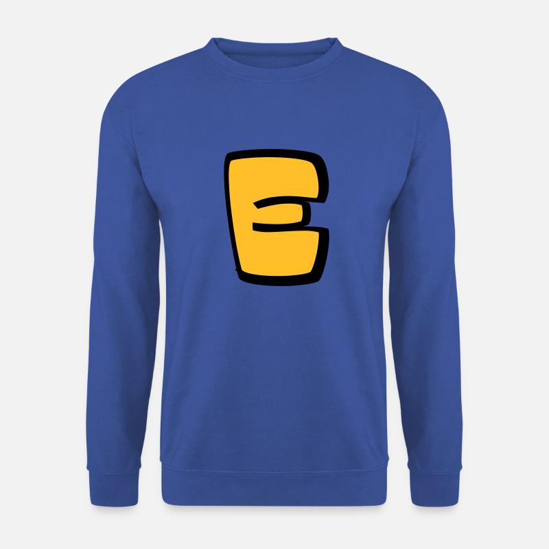 Alphabet E - Unisex Sweatshirt - royal blue