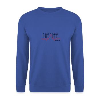 Garde ton cœur! Proverbes4.23 - T-shirt - Sweat-shirt Unisexe - bleu royal - Devant - Alina (178cm) & Michal (187cm)