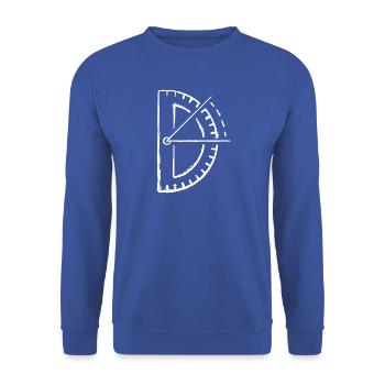 Architekt Zirkel Designer Architektur Symbol - Unisex Pullover - Royalblau - Vorne - Alina (178cm) & Michal (187cm)