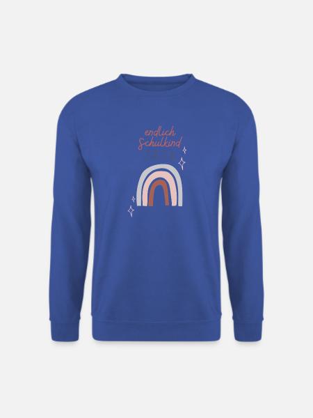 Endlich Schulkind 2026 Regenbogen Schuleinführung - Unisex Pullover - Royalblau