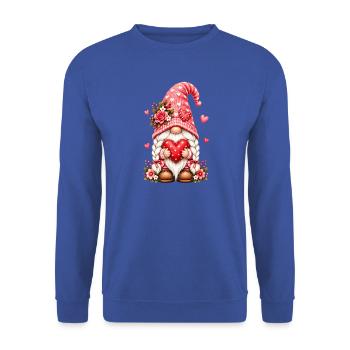 Süße Zwerge unter den Gnomen - Unisex Pullover - Royalblau - Vorne - Alina (178cm) & Michal (187cm)