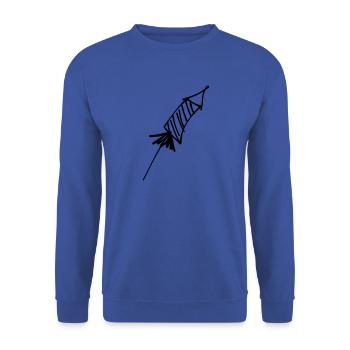 Silvester Rakete - Unisex Pullover - Royalblau - Vorne - Alina (178cm) & Michal (187cm)