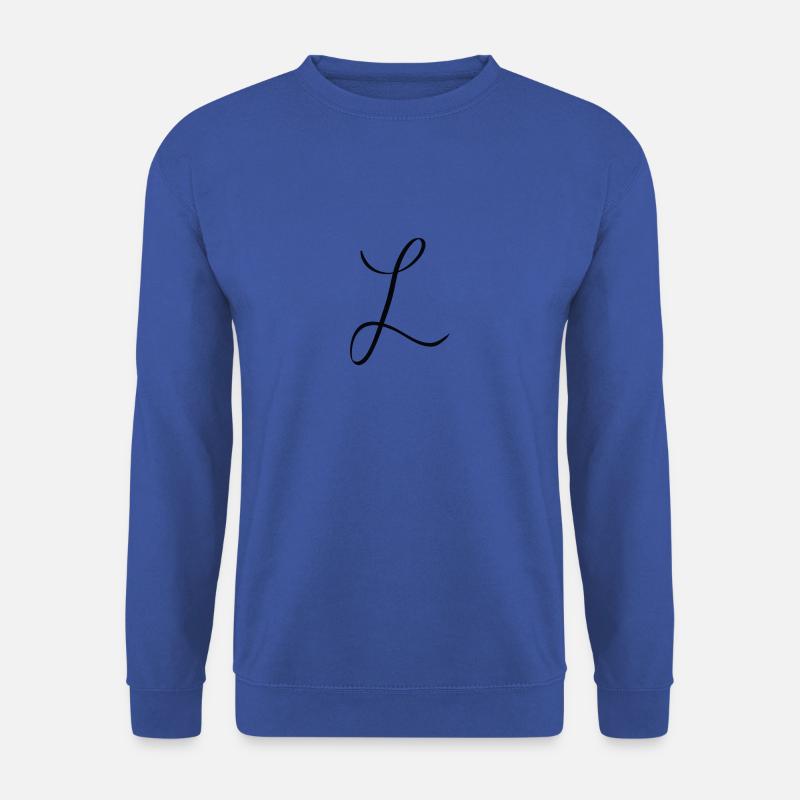 Buchstabe L - Unisex Pullover - Royalblau