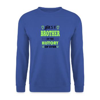 Best Brother Bester Bruder for Ever für immer - Unisex Pullover - Royalblau - Vorne - Alina (178cm) & Michal (187cm)