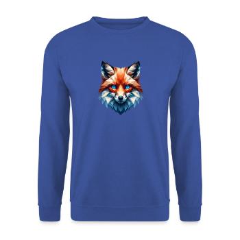 Fuchs Tier Wald Rotfuchs Wildnis - Unisex Pullover - Royalblau - Vorne - Alina (178cm) & Michal (187cm)