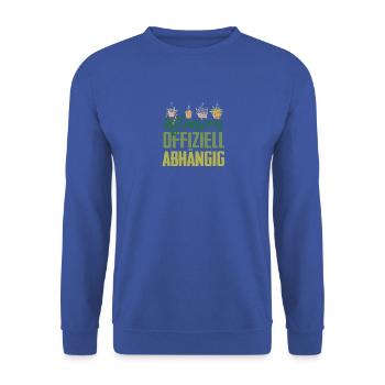 Plantes officiellement dépendantes des dictons de jardinier - Sweat-shirt Unisexe - bleu royal - Devant - Alina (178cm) & Michal (187cm)