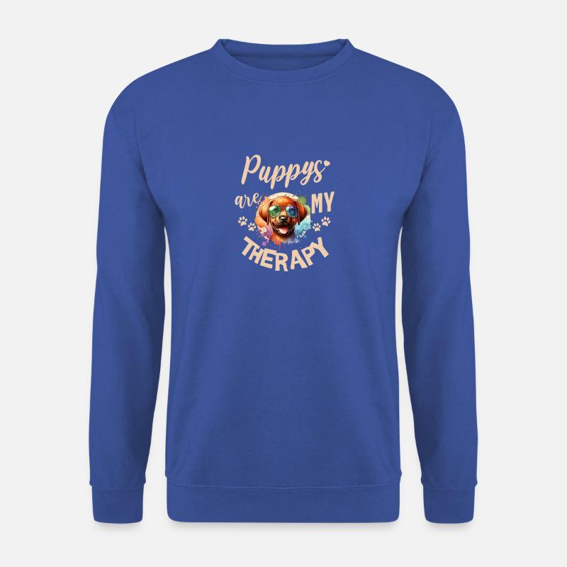 Rhodesian Ridgeback Aquarell Design - Unisex Pullover - Royalblau
