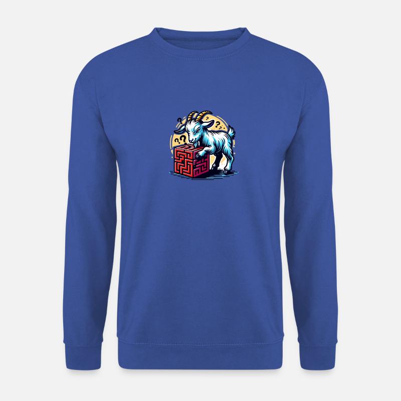Cool goats solves puzzles - Unisex Sweatshirt - royal blue