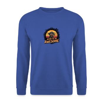 Adorable teckel Design pour les amoureux des chiens - Sweat-shirt Unisexe - bleu royal - Devant - Alina (178cm) & Michal (187cm)