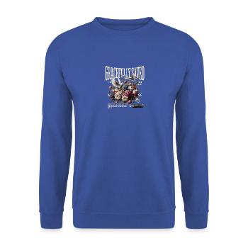 Gracefully Saved Grace Faith Pray Flowers Dove - Unisex Sweatshirt - royal blue - Front - Alina (178cm) & Michal (187cm)