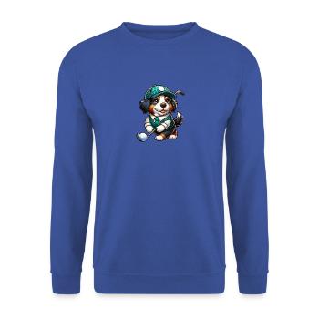 Conception de golfeur bouvier bernois drôle - Sweat-shirt Unisexe - bleu royal - Devant - Alina (178cm) & Michal (187cm)