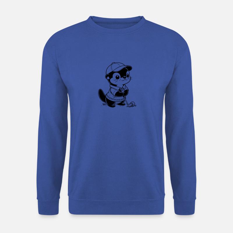 Otter Golf Silhouette Funny Golfer - Unisex Sweatshirt - royal blue