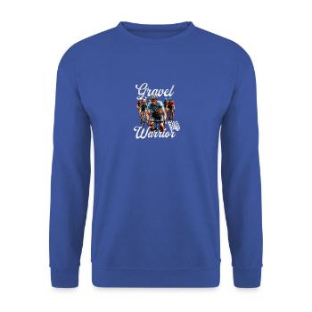 Vélo Gravel Gravel Warrior Race - Sweat-shirt Unisexe - bleu royal - Devant - Alina (178cm) & Michal (187cm)