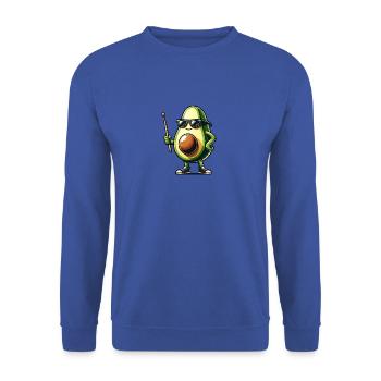 Global - Noir sans Japon Modèle - Sweat-shirt Unisexe - bleu royal - Devant - Alina (178cm) & Michal (187cm)