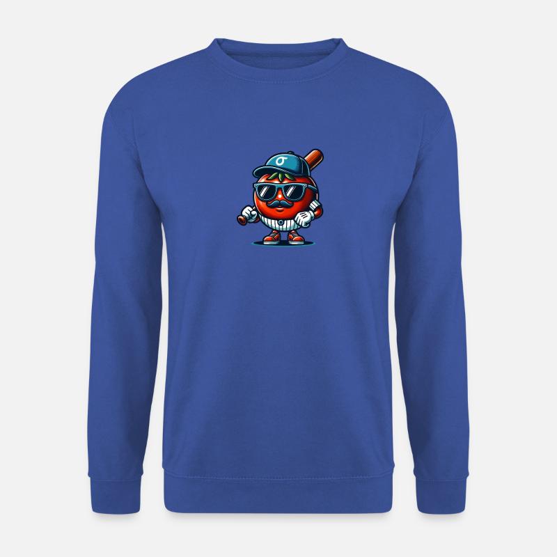 Lustige Tomate Baseball Mütze mit Sonnenbrille - Unisex Pullover - Royalblau