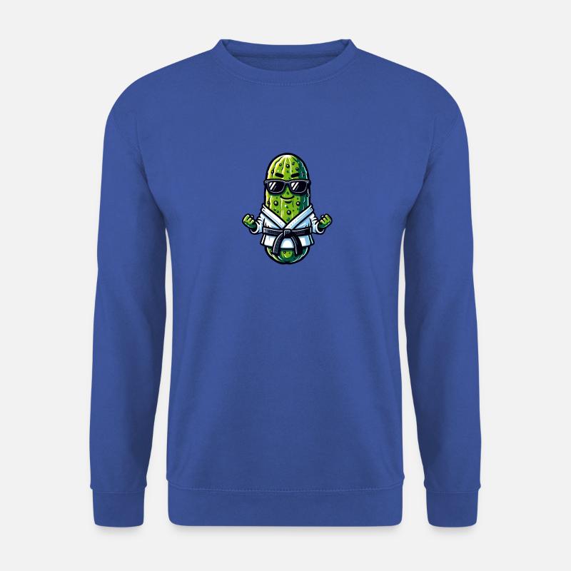 Karate Gurke Mit Sonnenbrille - Unisex Pullover - Royalblau