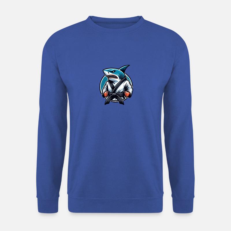 Karatehai mit Schwarzem Gürtel - Unisex Pullover - Royalblau