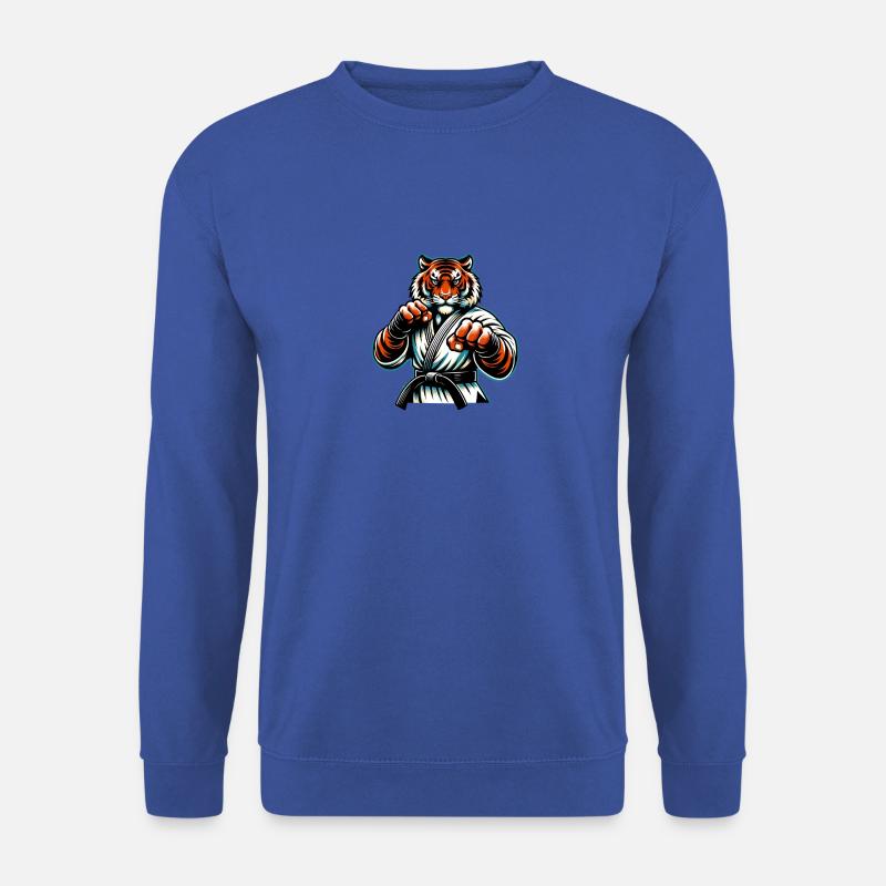 Karate Tiger Im Kampfmodus - Unisex Pullover - Royalblau