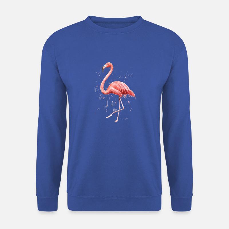 Flamingo - Unisex Pullover - Royalblau