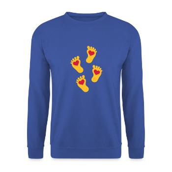 baby - Unisex Sweatshirt - royal blue - Front - Alina (178cm) & Michal (187cm)