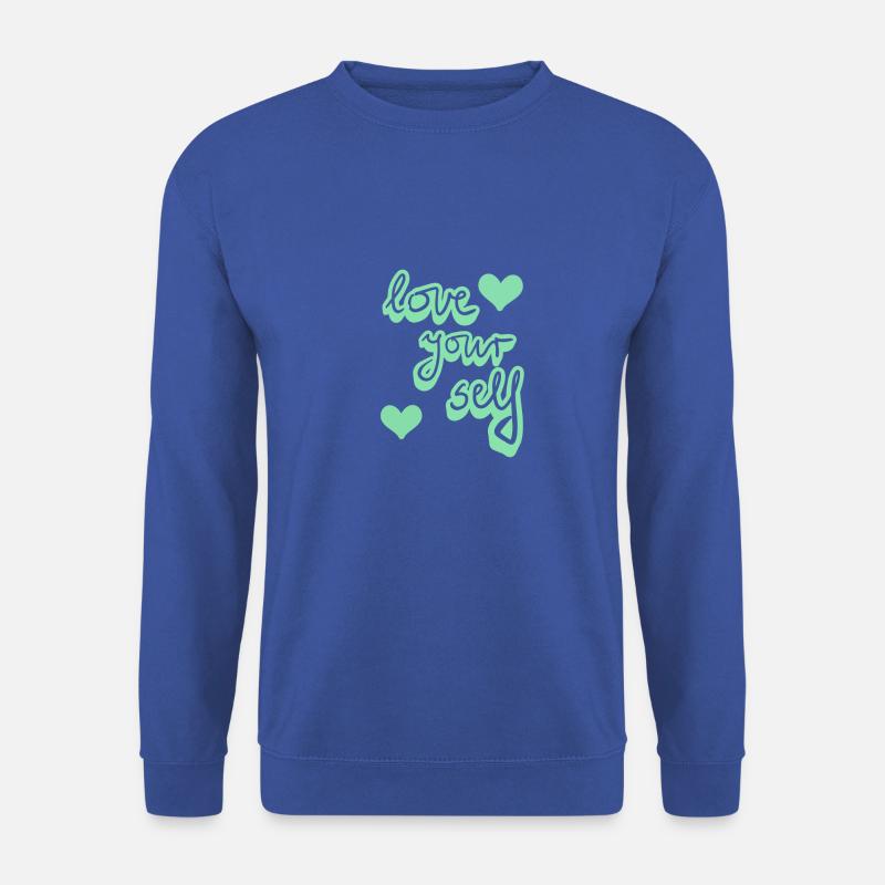 Love your self - Unisex Pullover - Royalblau