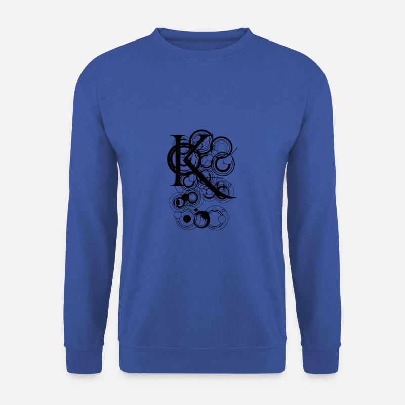 Buchstabe abstrakt K - Unisex Pullover - Royalblau