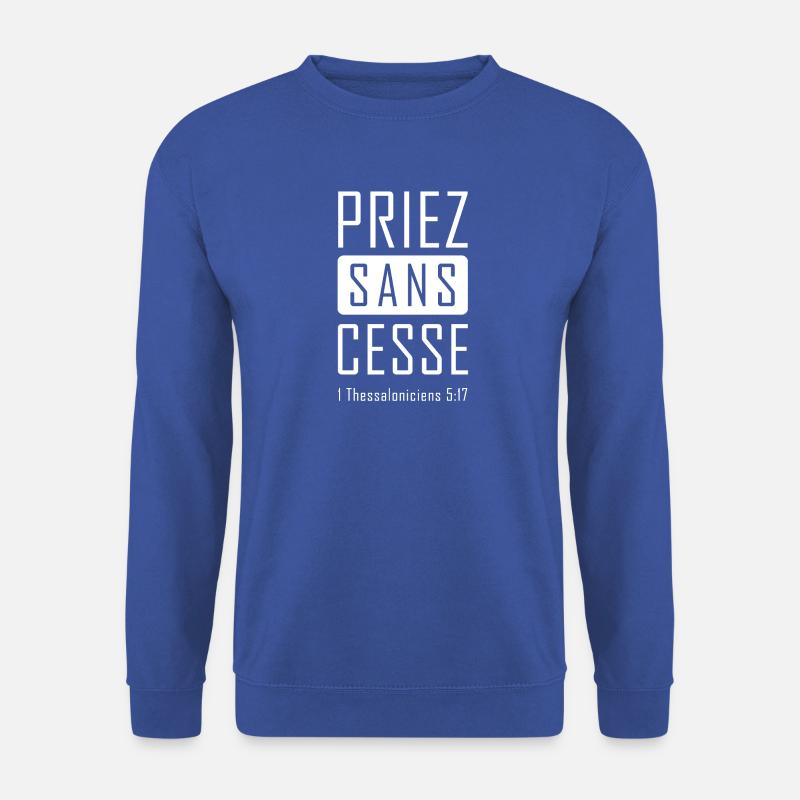 verset (version blanc) - Sweat-shirt Unisexe - bleu royal