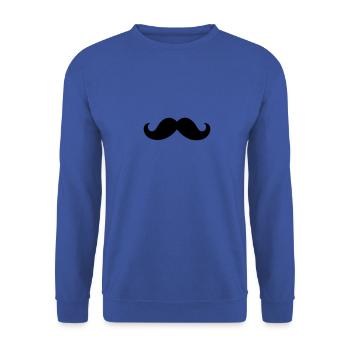 Mustache - Unisex Sweatshirt - royal blue - Front - Alina (178cm) & Michal (187cm)