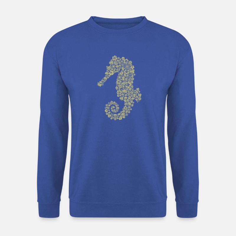sea horse - Unisex Pullover - Royalblau