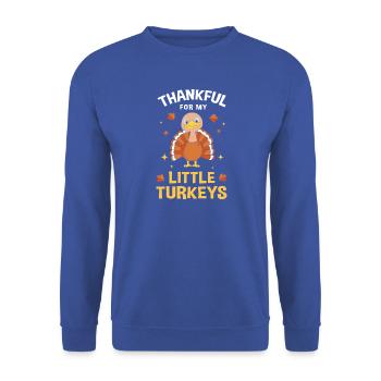 Thanksgiving Mama Mutter Oma Großmutter - Unisex Pullover - Royalblau - Vorne - Alina (178cm) & Michal (187cm)