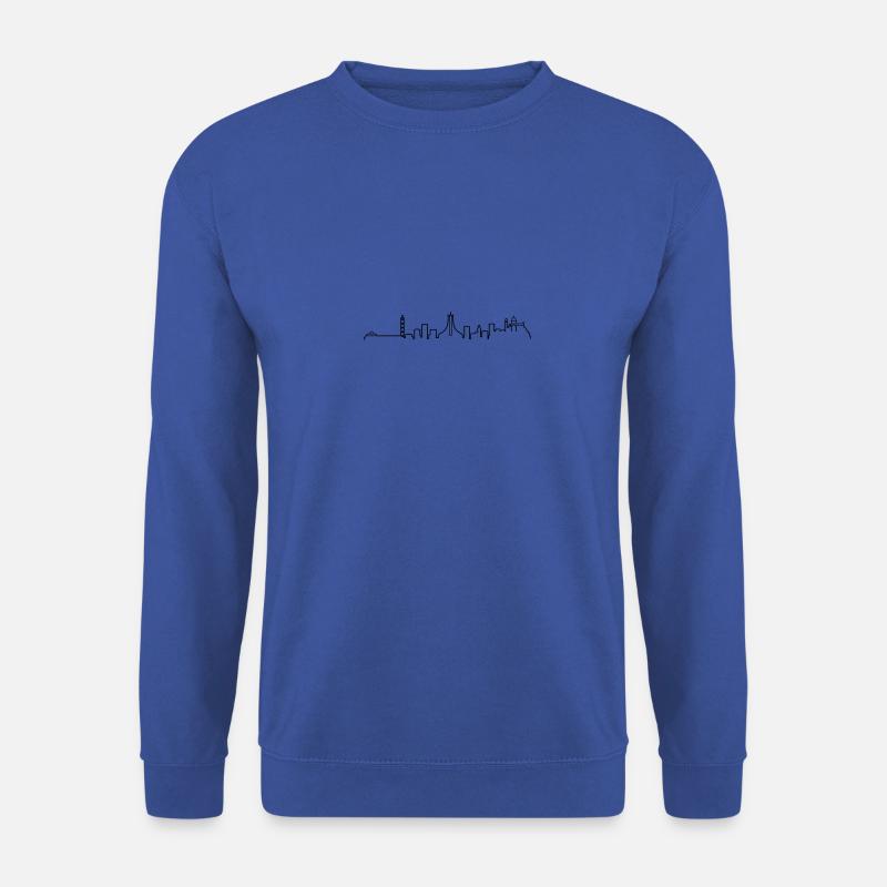 Skyline von Algier - Unisex Pullover - Royalblau