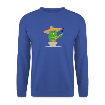 cactus chanteur mexicain - Sweat-shirt Unisexe - bleu royal - Devant - Alina (178cm) & Michal (187cm)