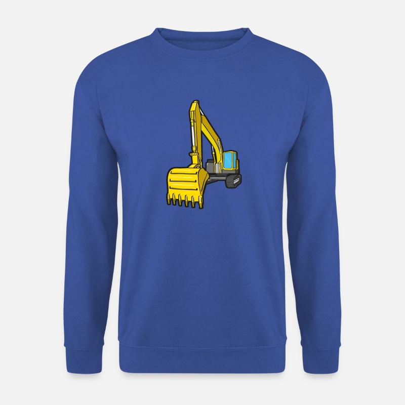 Grosser Bagger - Unisex Pullover - Royalblau
