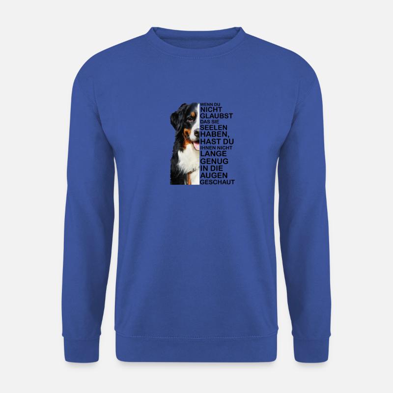 Berner Sennenhund Seele Augen Hundebesitzer - Unisex Pullover - Royalblau