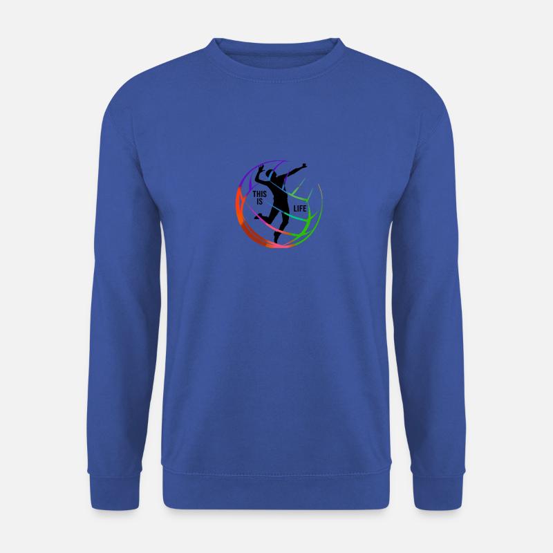 This is life - Volleyball - Unisex Pullover - Royalblau
